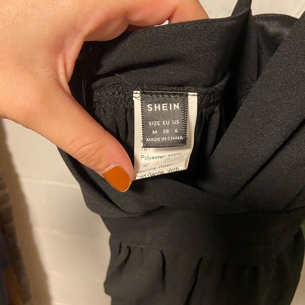 SHEIN black maxi dress